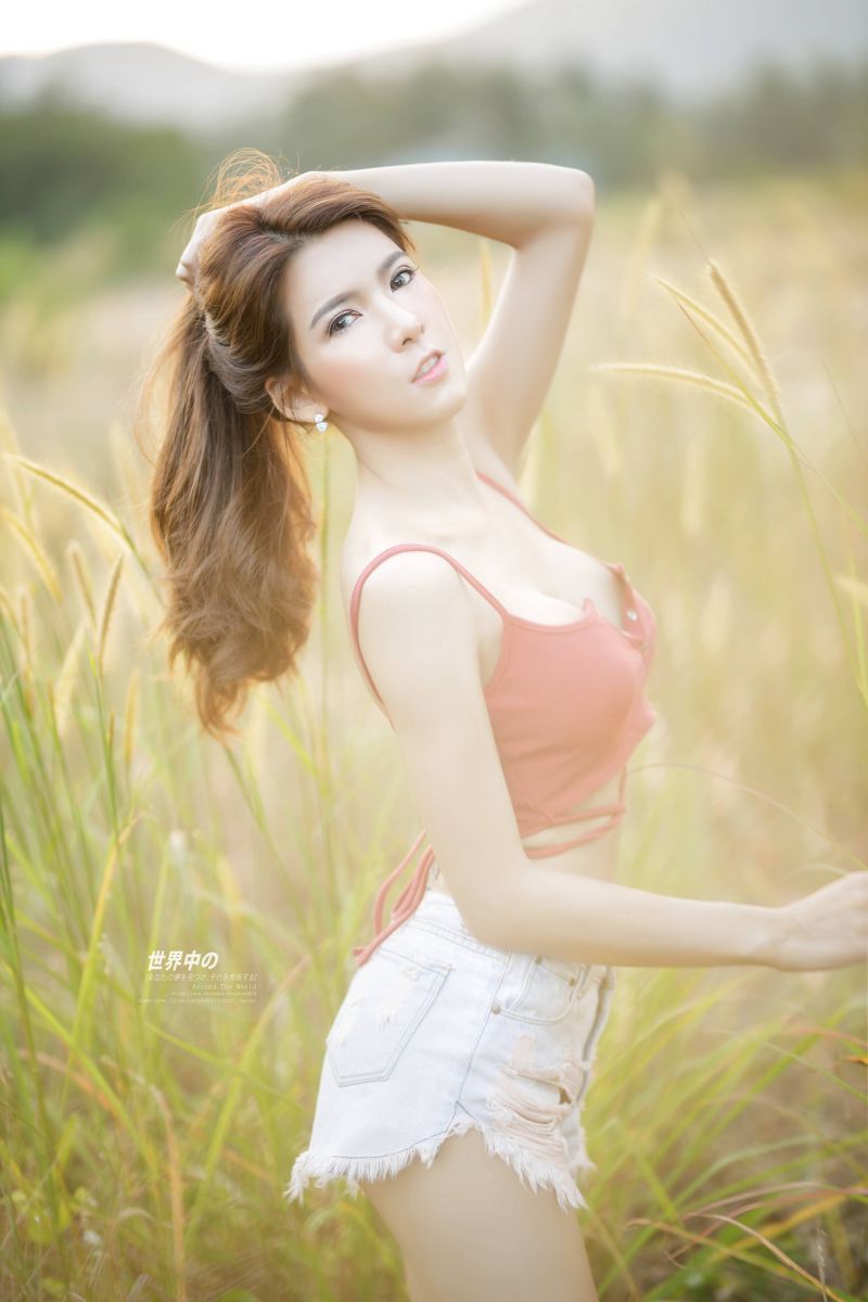 ασιάτης,παραλία,άνθινος,μπλούζα,γυναίκα,κίτρινος