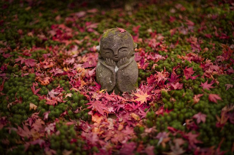 KUNST,asiatisk,bambus,sort og hvid,blå,ceremoni