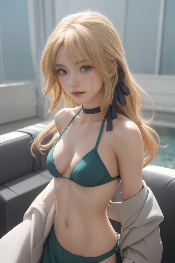 AIGC,anime girls,Artoria Pendragon,beautiful,breasts,cleavage