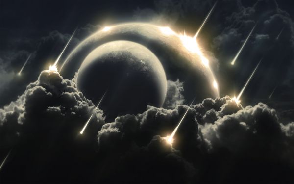 comet,meteorite,planet,sky,apocalypse