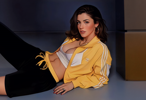 beauty,boobs,digital art,fitness,girl,AI generated