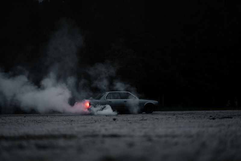 树木,墙纸,drif,烧完,汽车