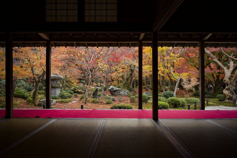 KUNST,asiatisk,bambus,sort og hvid,blå,ceremoni