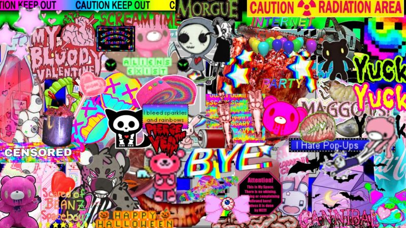 organism,font,ART,pattern,anime,magenta