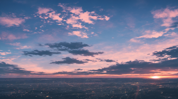 artwork,cloud,digital art,dusk,scenery,sky