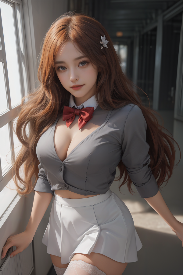 AIGC,beautiful,Bleach,breasts,cleavage,cosplay