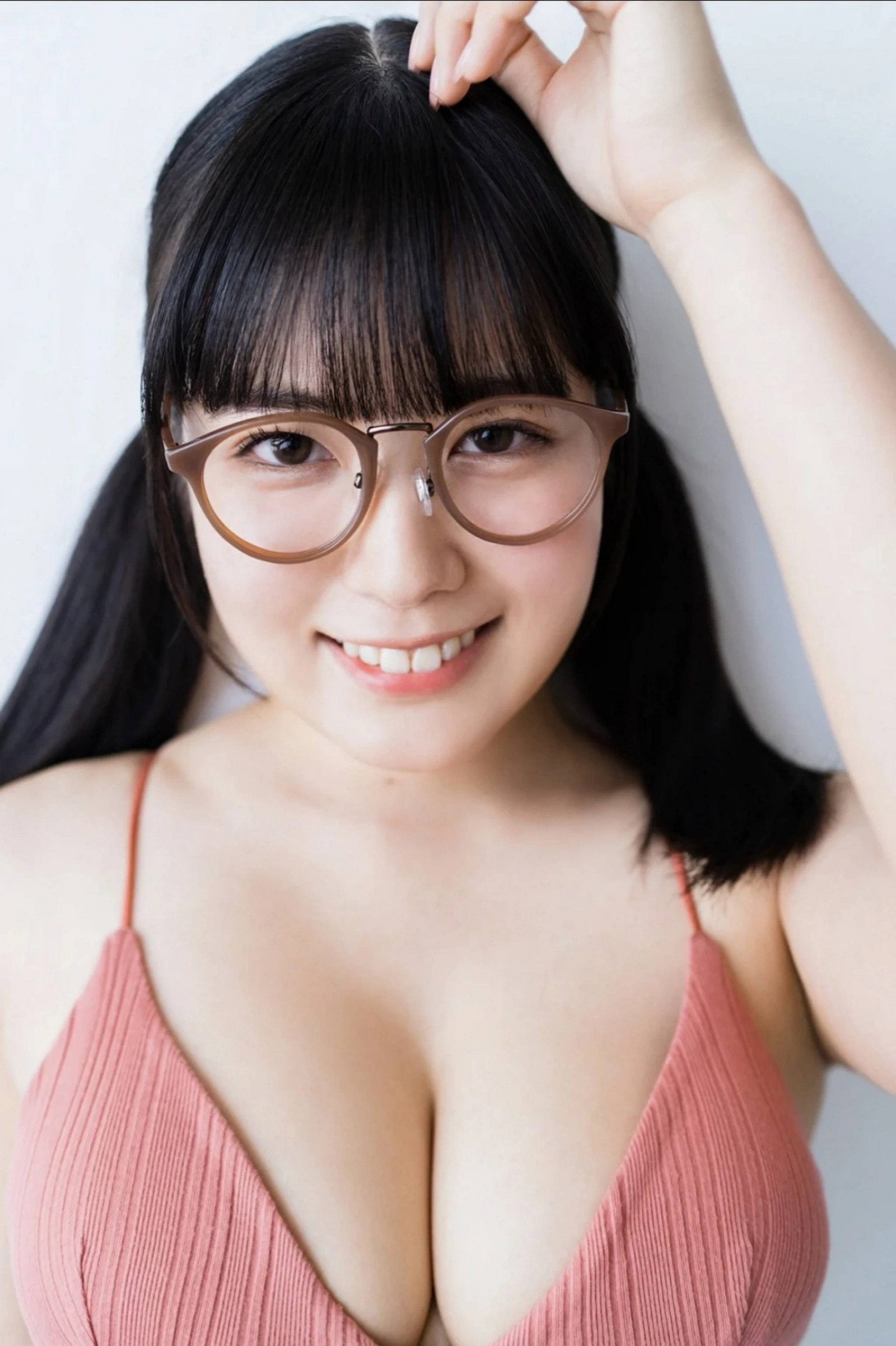 アジア人, ビキニ, 眼鏡, 女の子, 眼鏡, ランジェリー, モデル, ピグテール, pink bikini, ポニーテール, 水着, 女性