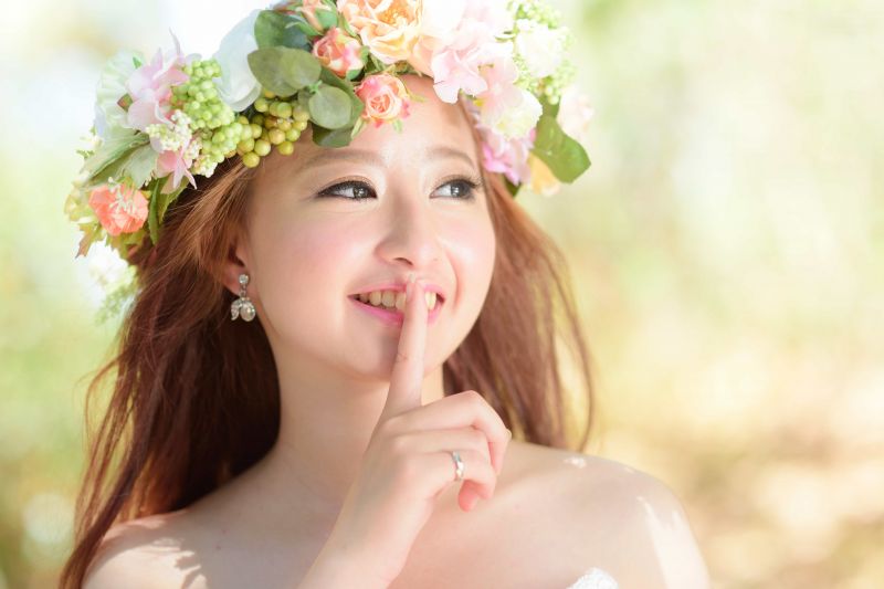 buket,afdeling,blomst,Skov,kjole,blad