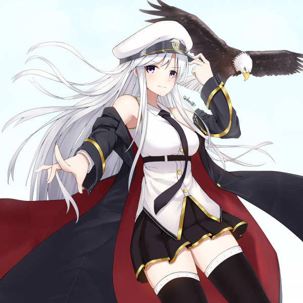 carattere,donne,Azure Lane,gioco,nave,USS Enterprise