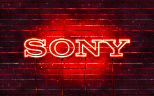 Sony,neon,red