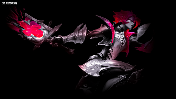 dark background, League of Legends, simple background, Riven