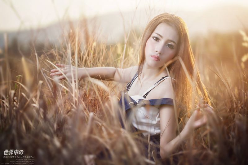 asiático,bikini,linda,hembra,niña,modelo