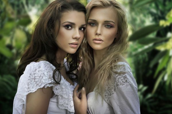 face,girls,green