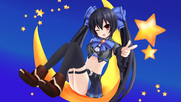 noire,Noire Hyperdimension Neptunia,digital art,Hyperdimension Neptunia,wallpapers