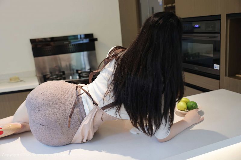 forklæde,skranke,frugt,køkken,halskæde,stående