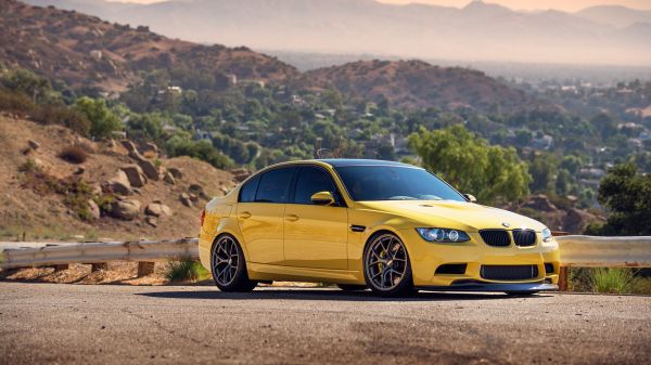BMW,cars,galben
