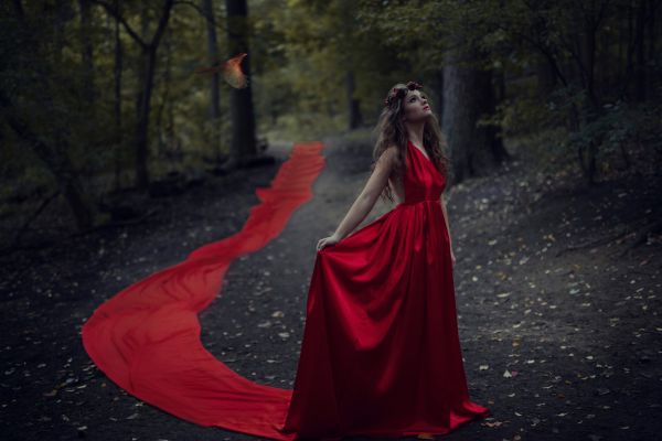 face,girl,heir,red