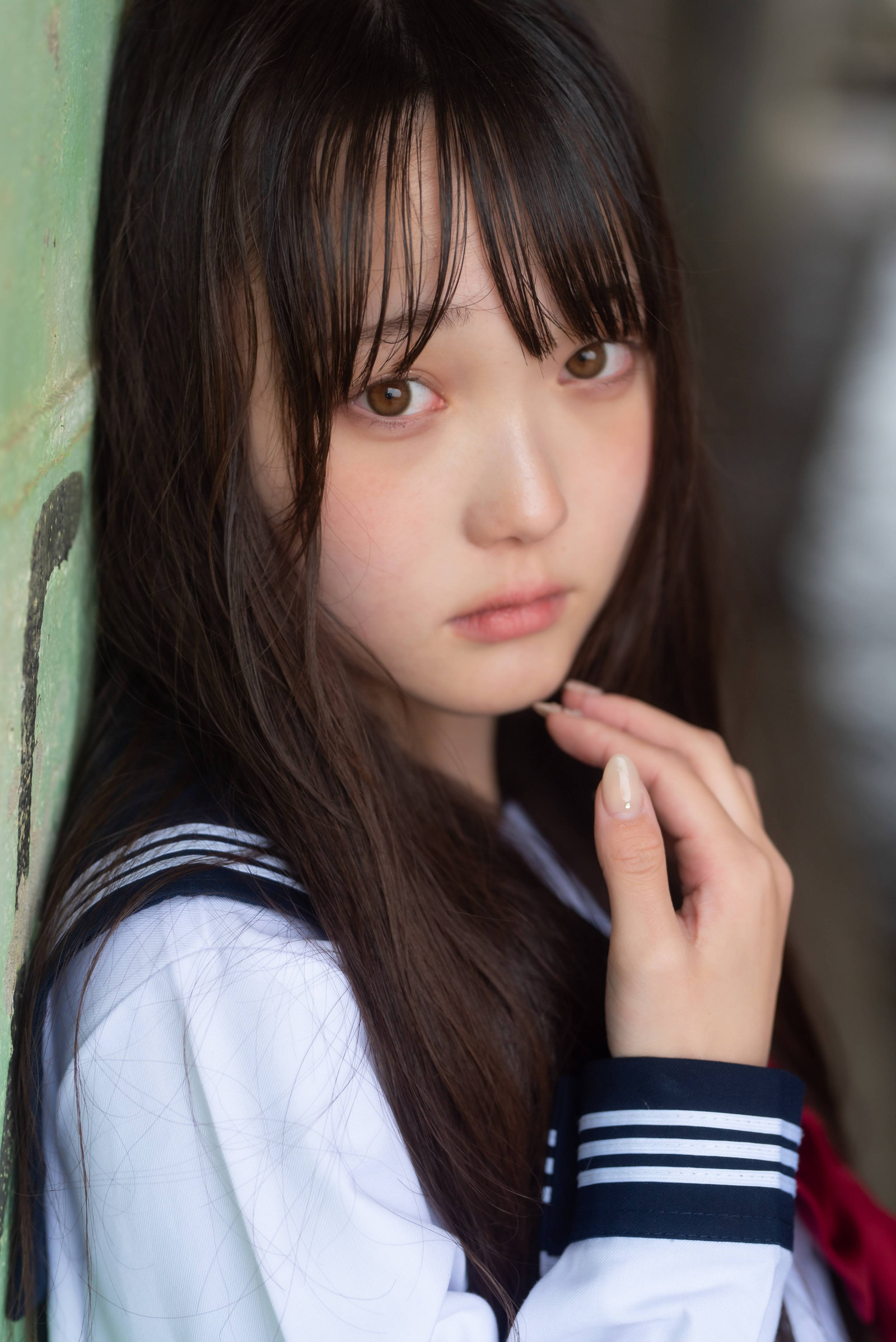 4k, asiático, niña, papel pintado, mujer