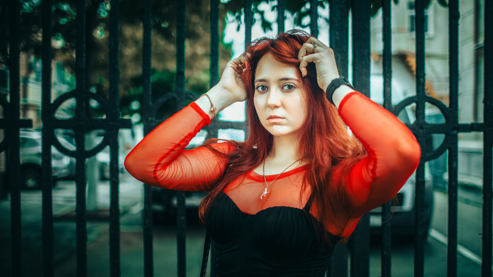 4k, pike, bakgrunns, kvinne