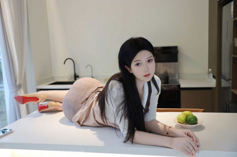 forklæde,skranke,frugt,køkken,halskæde,stående