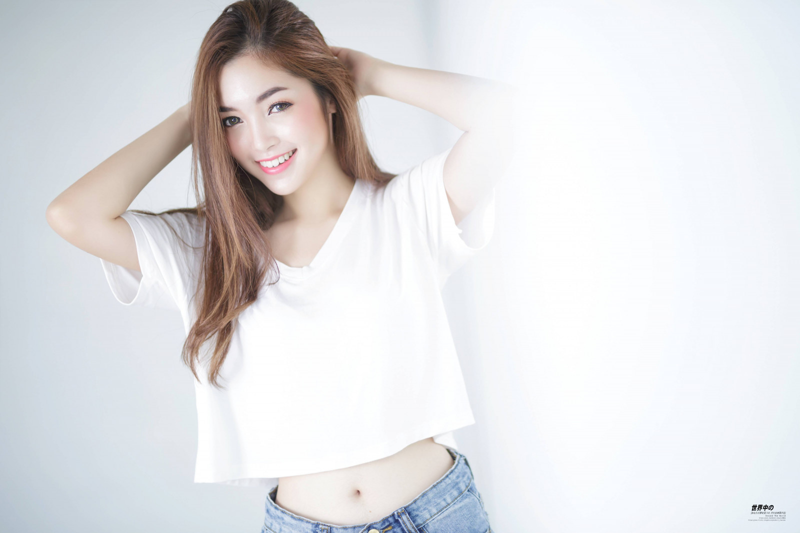 podprsenka, Golden light, spodní prádlo, kalhotky, usmívající se, žena