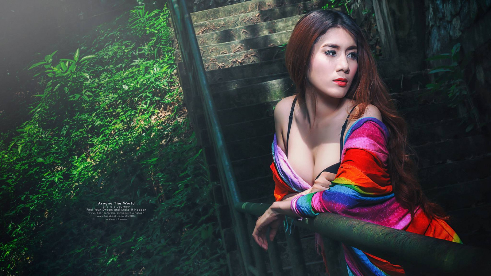 아시아 사람, 소녀, 섹시한, 태국어, 여자