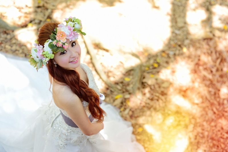 buket,afdeling,blomst,Skov,kjole,blad