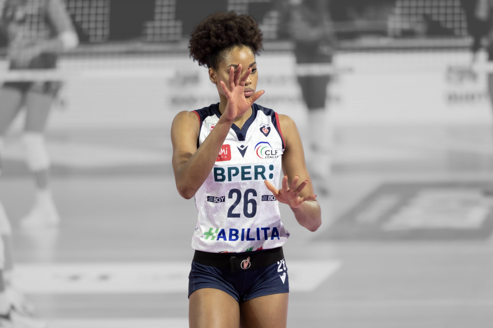 azione, atleta, palla, allenatore, concorrenza, Tribunale, femmina, interno, jersey, salto, netto, giocatore, professionale, pantaloncini, scarpe da ginnastica, sport, squadra, uniforme, pallavolo, giocatore di pallavolo, donna