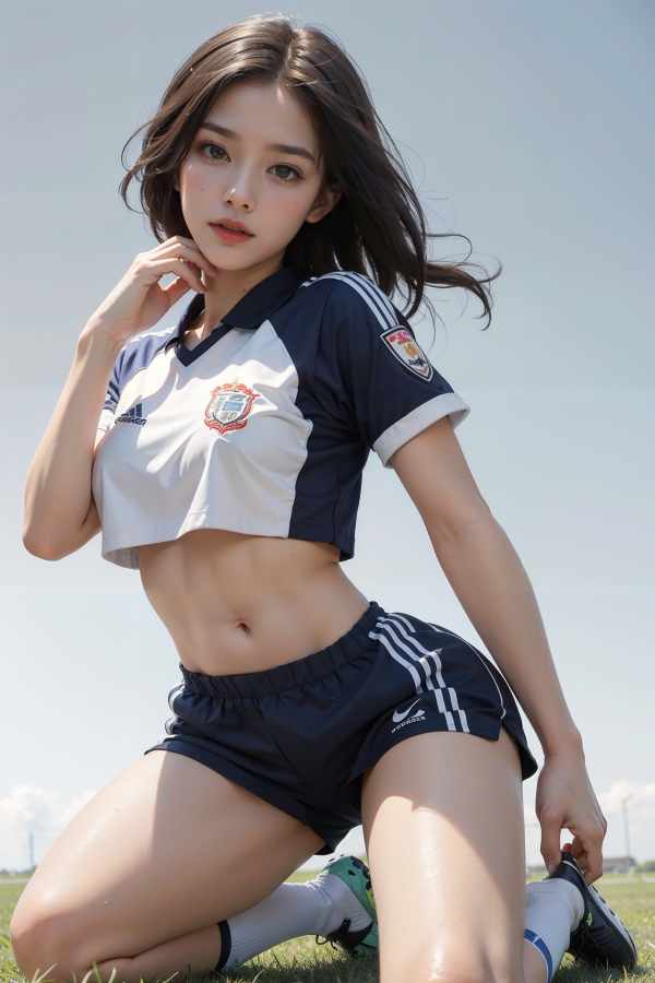 beauté,fille,maquette,sexy,football