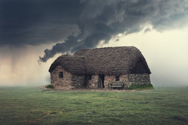 cloud,sky,atmosphere,window,Natural landscape,house