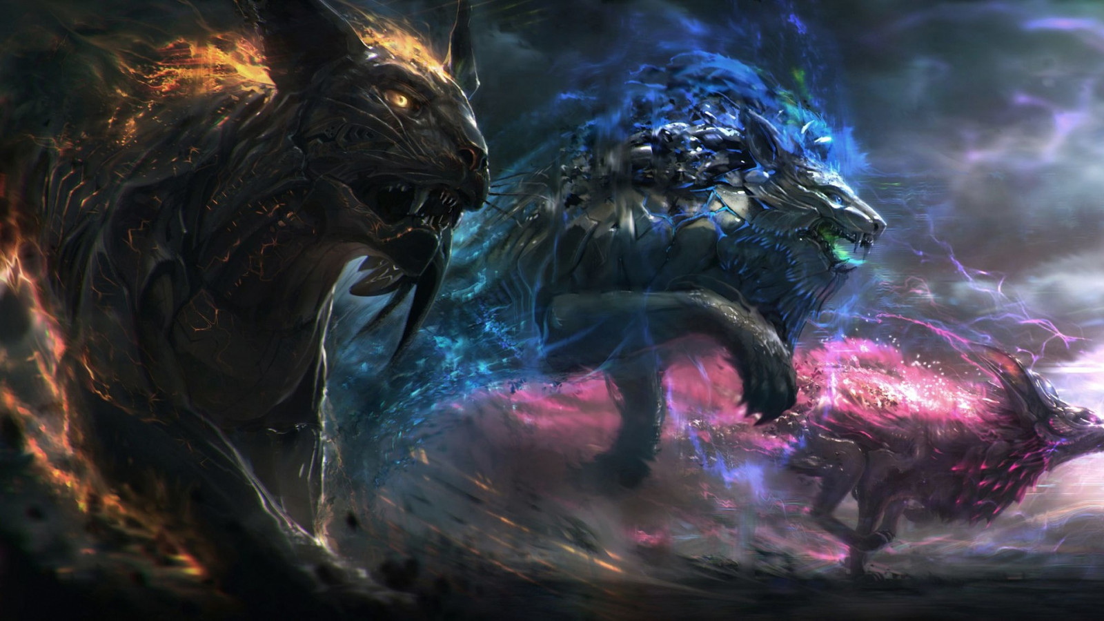 ARTE, scienza, organismo, cg artwork, blu elettrico, oscurità, spazio, Cryptid, liquido, grafica, personaggio fittizio, evento, illustrazione, la pittura, supernatural creature, finzione, avventura dinamica, terrestrial animal, disegno grafico, mezzanotte, notte, visual arts, mitologia, universo