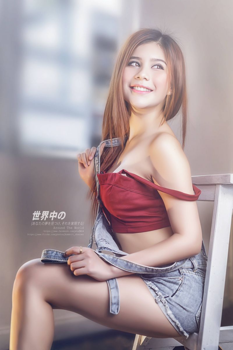 アジア人,女性,女の子,気分,ヌード,セクシー