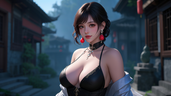 女孩,女人,性感的,ai,CG,黑色