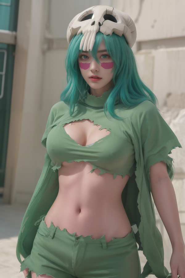 AIGC, beautiful, Bleach, breasts, cleavage, cosplay