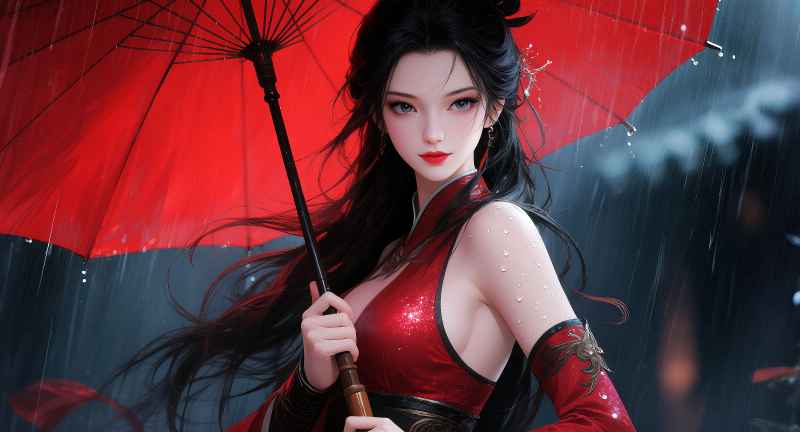 หญิงสาว,ร่ม