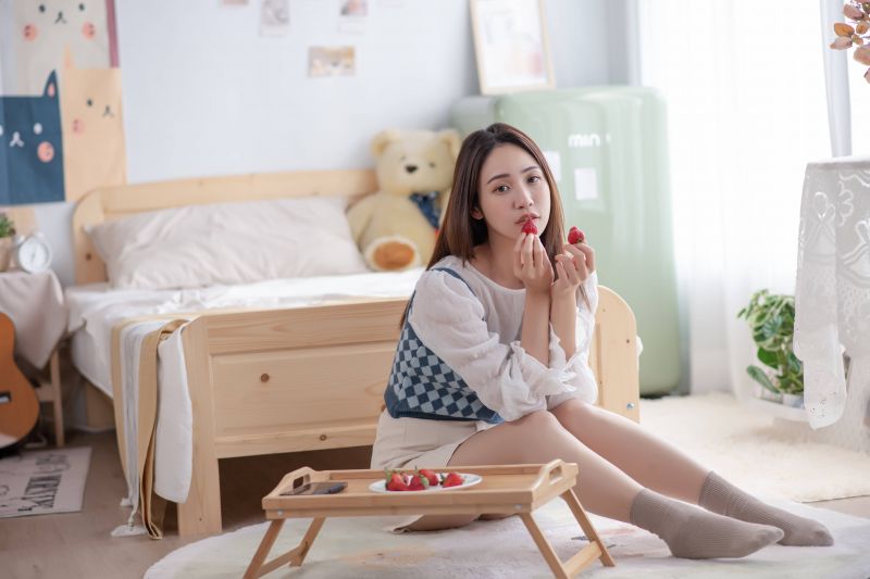 modrý,kontrolor,plést,mini,sukně,vesta