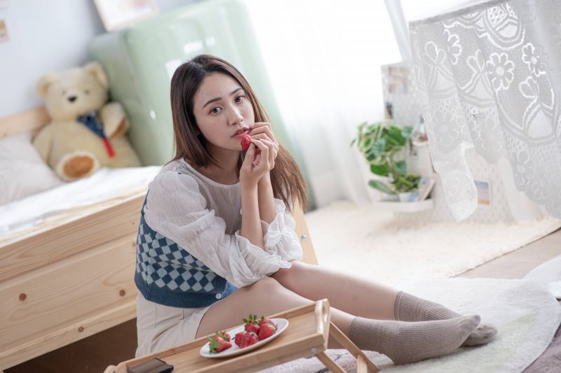 modrý,kontrolor,plést,mini,sukně,vesta