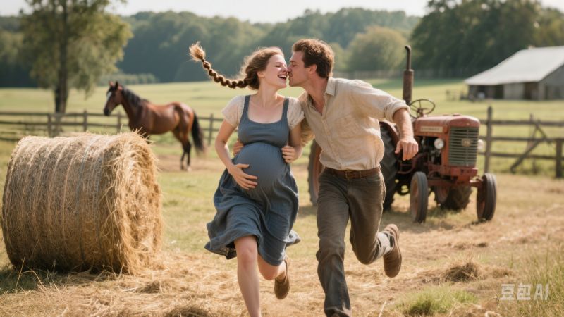 AI,ฟาร์ม,มีความสุข,จูบ