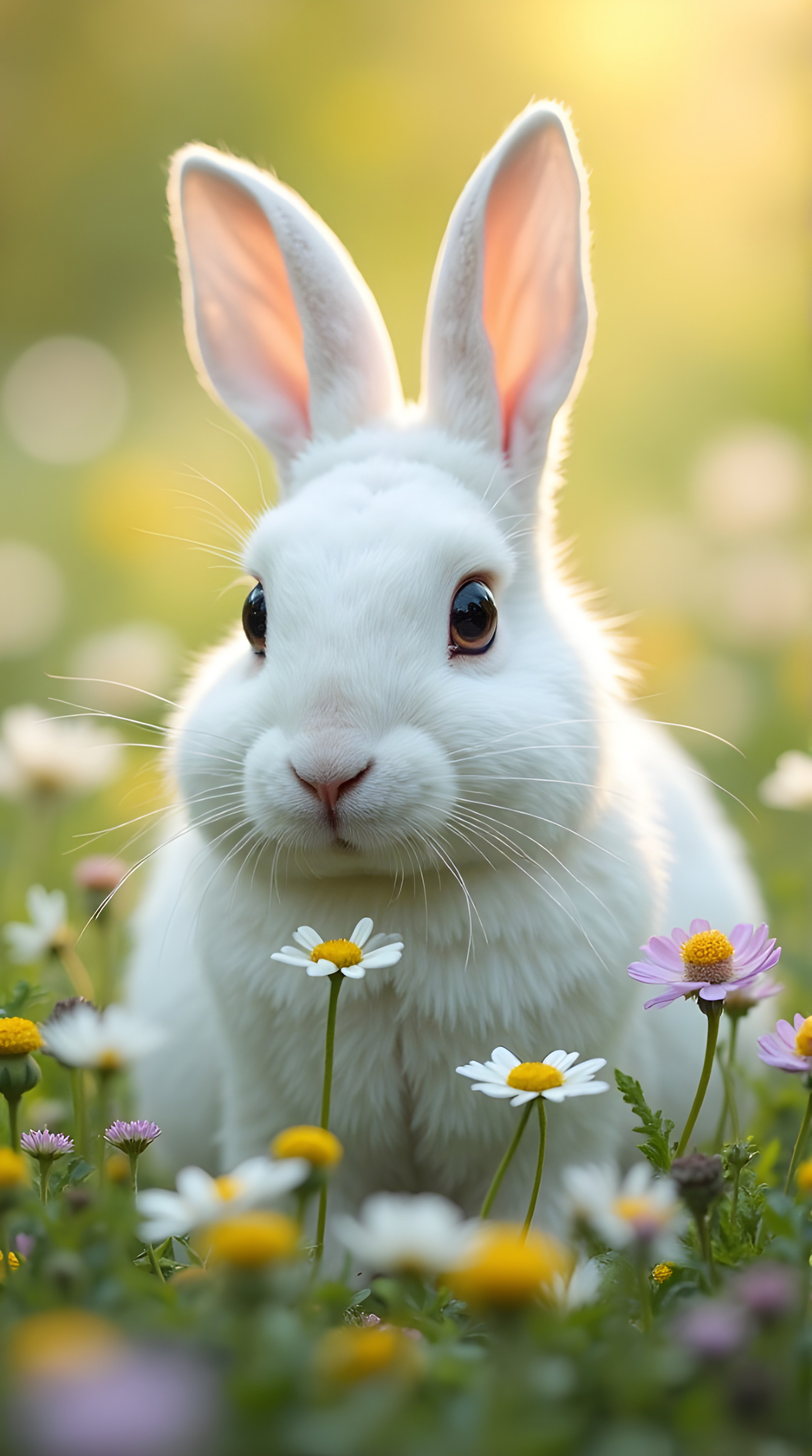 rozkošný, zvíře, květ, roztomilý, květiny, zahrada, louka, Příroda, klidný, králičí, měkký, jaro, Volně žijících živočichů