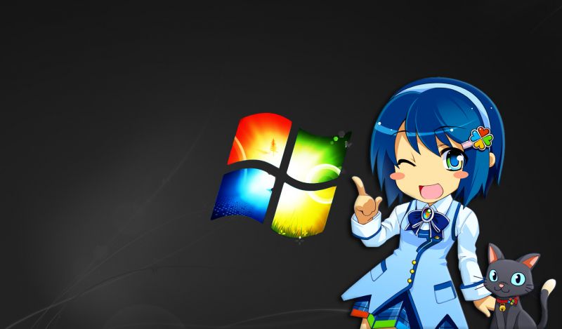 anime,kočka,Černá,Madobe Family,Madobe Nanami,jednotný