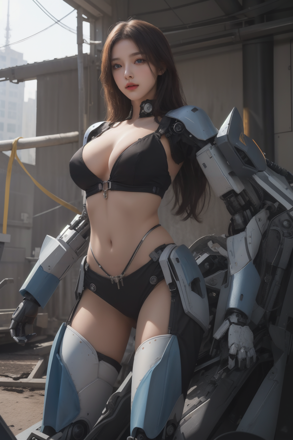 AIGC,armor,beautiful,breasts,cleavage,cosplay