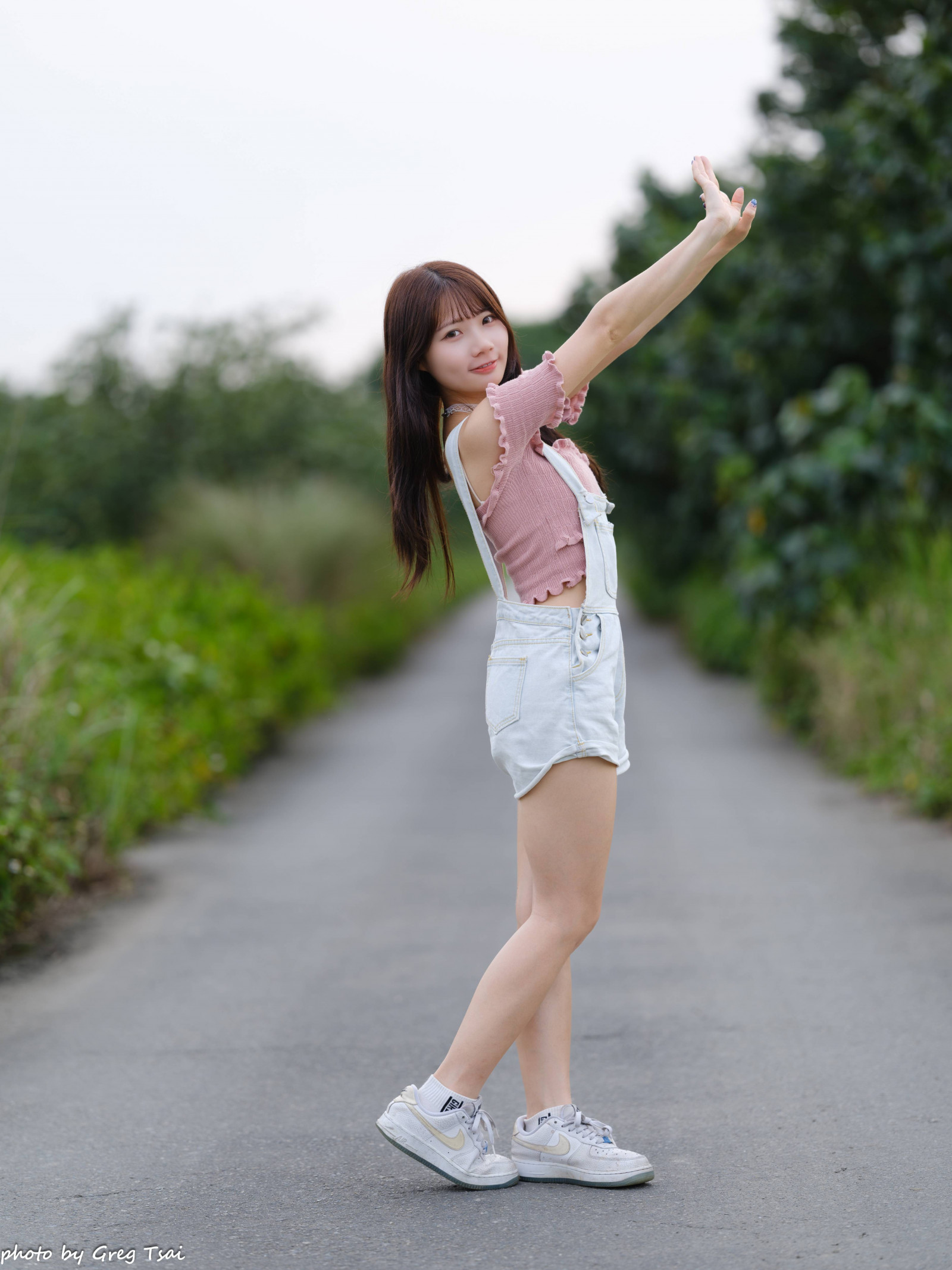 长发, 户外, 女人, 黄色的花朵