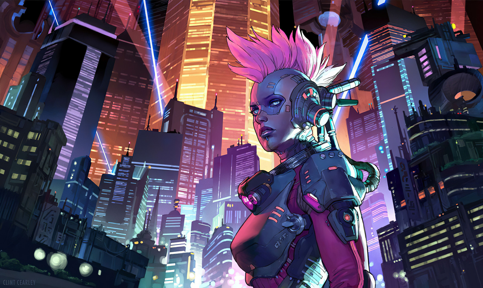 Wallpaper : science fiction, cyberpunk, futuristic, digital art ...