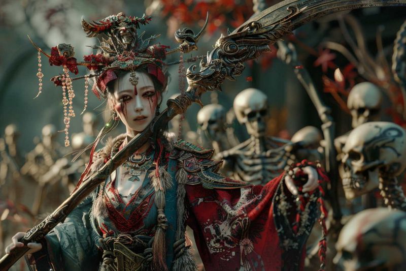 Ai,tưởng tượng đen tối,Lưỡi hái,Bộ xương,Sọ,Chiến binh