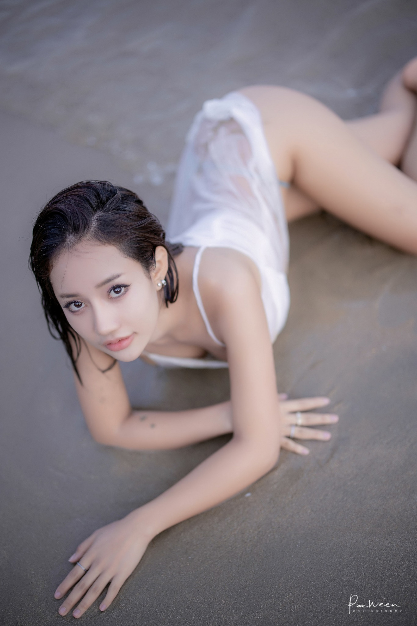 asiático, niña, sexy