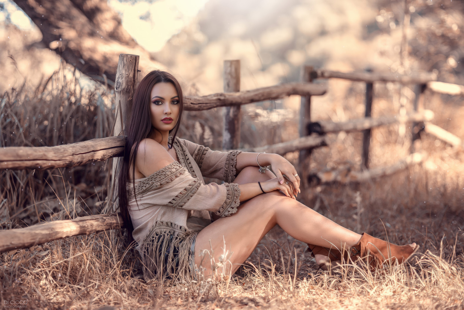 Ai, morena, Sombrio, Olhos, consertar, cabelo longo, Ao ar livre, retrato, mulheres