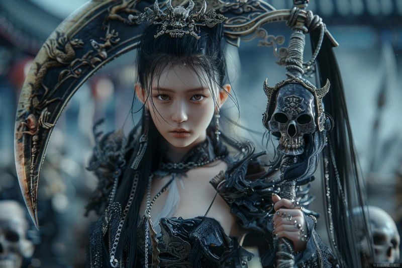 Ai,tưởng tượng đen tối,Lưỡi hái,Bộ xương,Sọ,Chiến binh