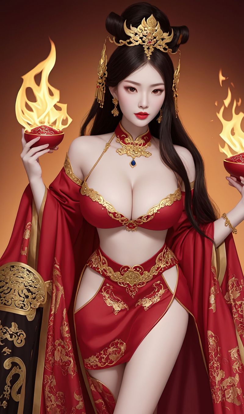 ai art,AI generated,asiatisch,Boobs,Spaltung,Fantasie