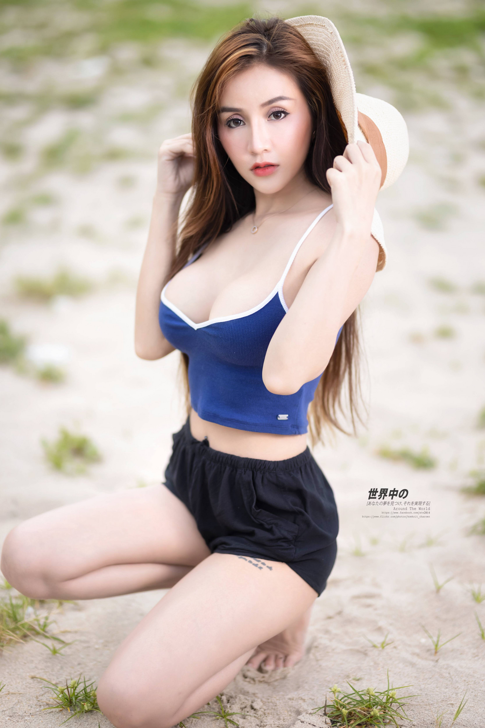 亚洲人, 海滩, 户外, 夏季, 女人