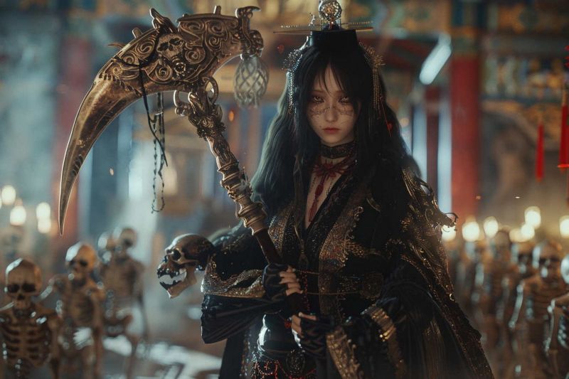 Ai,tưởng tượng đen tối,Lưỡi hái,Bộ xương,Sọ,Chiến binh